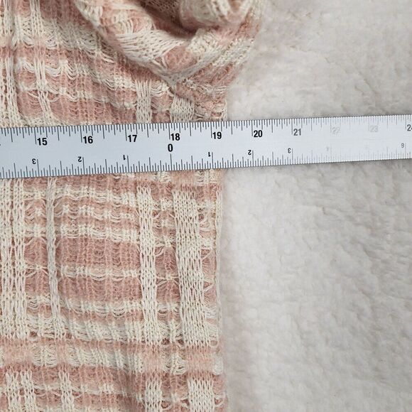 ANTHROPOLOGIE KNITTED & KNOTTED Plaid Boucle Cardigan Sweater Womens Size LG - Picture 5 of 8